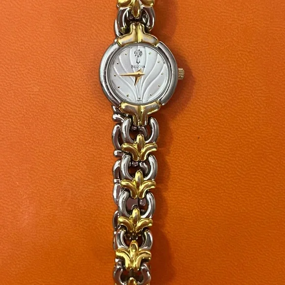 Bulova Women's 98P15 Diamond Accented Two-Tone Watch - Picture 2 of 5